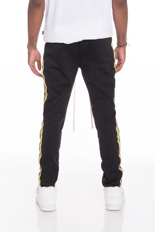 RASTA TAPED TRACK PANTS