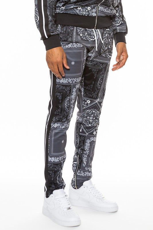 Weiv Paisley Bandana Print Track Pants