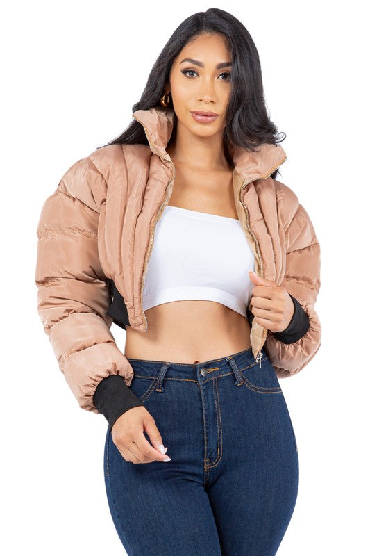 WOMEN FASHION PUFFER JACKET OUTERWEAR